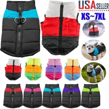Pet Vest Jacket Warm Puppy Dog Waterproof Clothes Small/Large Winter Padded Coat
