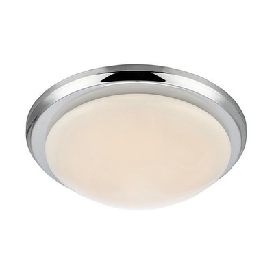 Weiß Chrom Moderne Deckenlampe Deckenleuchte 450lm 1x9W/LED IP44 35x35x9,5 [cm]
