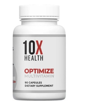 10X Health Optimize Methylated Multivitamin 90 Capsules free shipping New