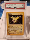 Pokémon TCG Zapdos Holo Rare Card 016/102 Base Set PSA 9