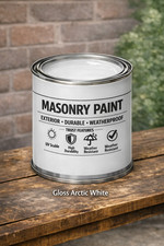 Exterior Masonry Paint 0.5L 1L Waterproof Brick Render Durable Wall 17 Colours