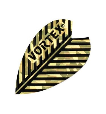 Flights Vortex, Form X (größere Form), Gold Dartflights