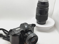 Minolta Maxxum SPxi 35mm Camera w Minolta AF Maxxum 35-80  80-200mm Zoom Lens