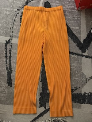 Issey Miyake Homme Plissey Pants SIze 3 Large Apricot Orange HP26