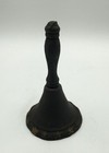 Vintage Cast Iron SOUP'S ON 6" Dinner Bell w/ Decorative Stars Pattern — photo 3