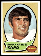 1970 Topps Football Roman Gabriel Los Angeles Rams #100 Card EX+