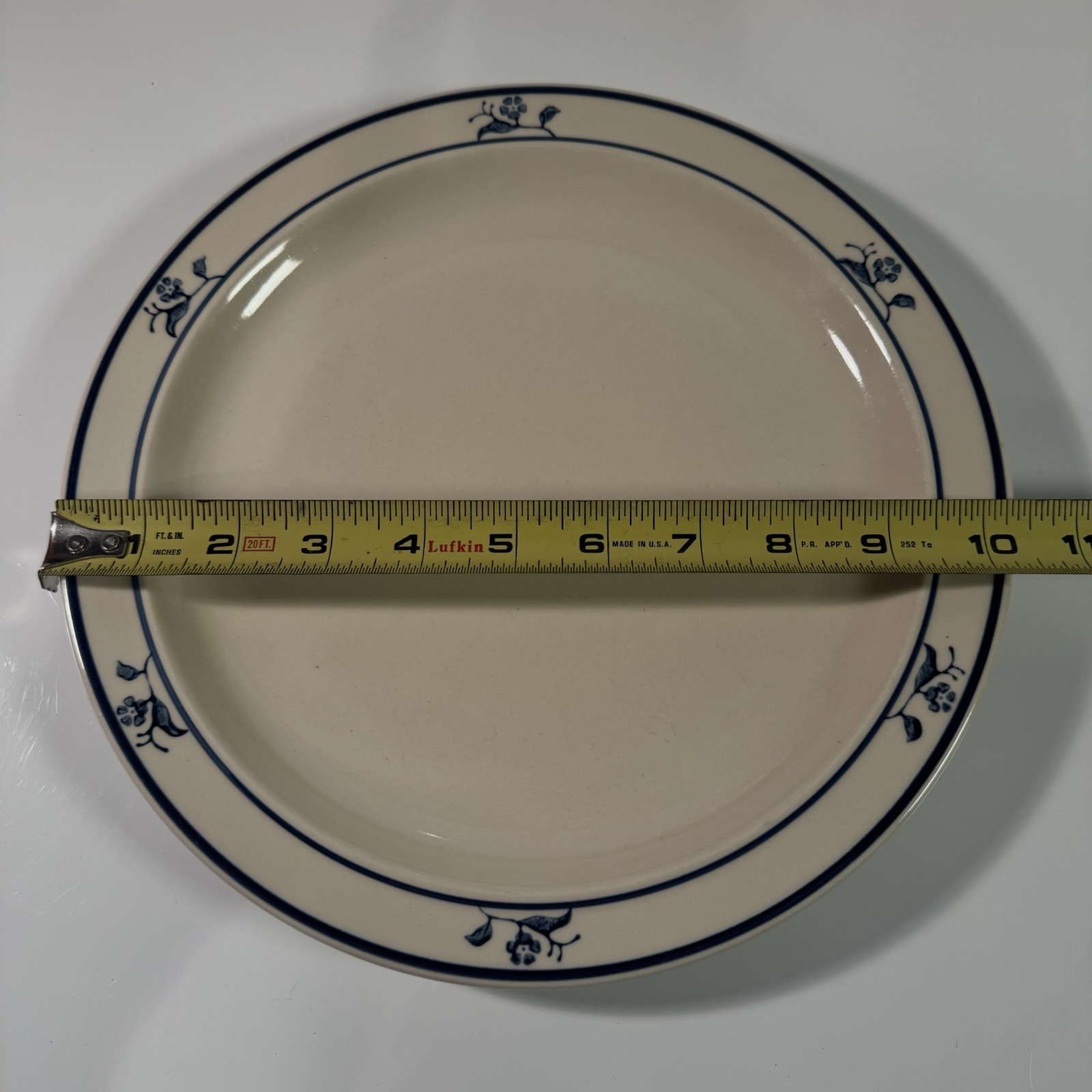 Vintage Scandia Blue Brick Oven Dinner Plate 10.25” Tung Guan China