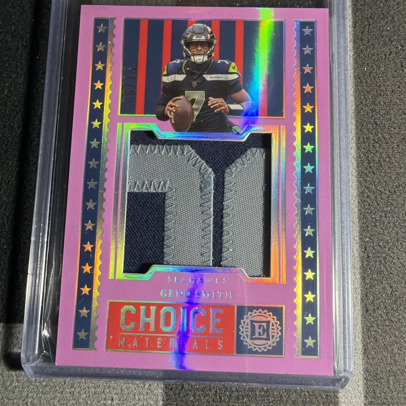 2022 Panini Encased Geno Smith Choice Materials Pearl Patch #/15 Seahawks