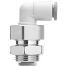 1PC SMC CORPORATION KQ2LE07-00A Bulkhead Fitting male elbow 1/4"