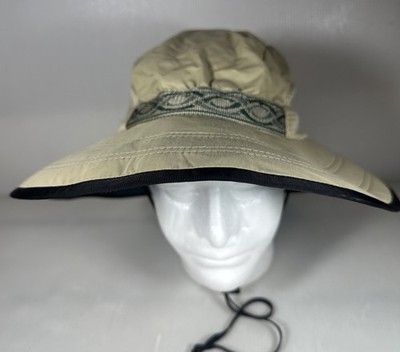 Sundays afternoons hat Large lighter beige Draw String Vented Bucket Wide