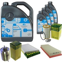 MANN-FILTER Inspektionspaket 9L MotoröL 5W-40 Mb 229.5 FüR Mercedes-Benz Clk