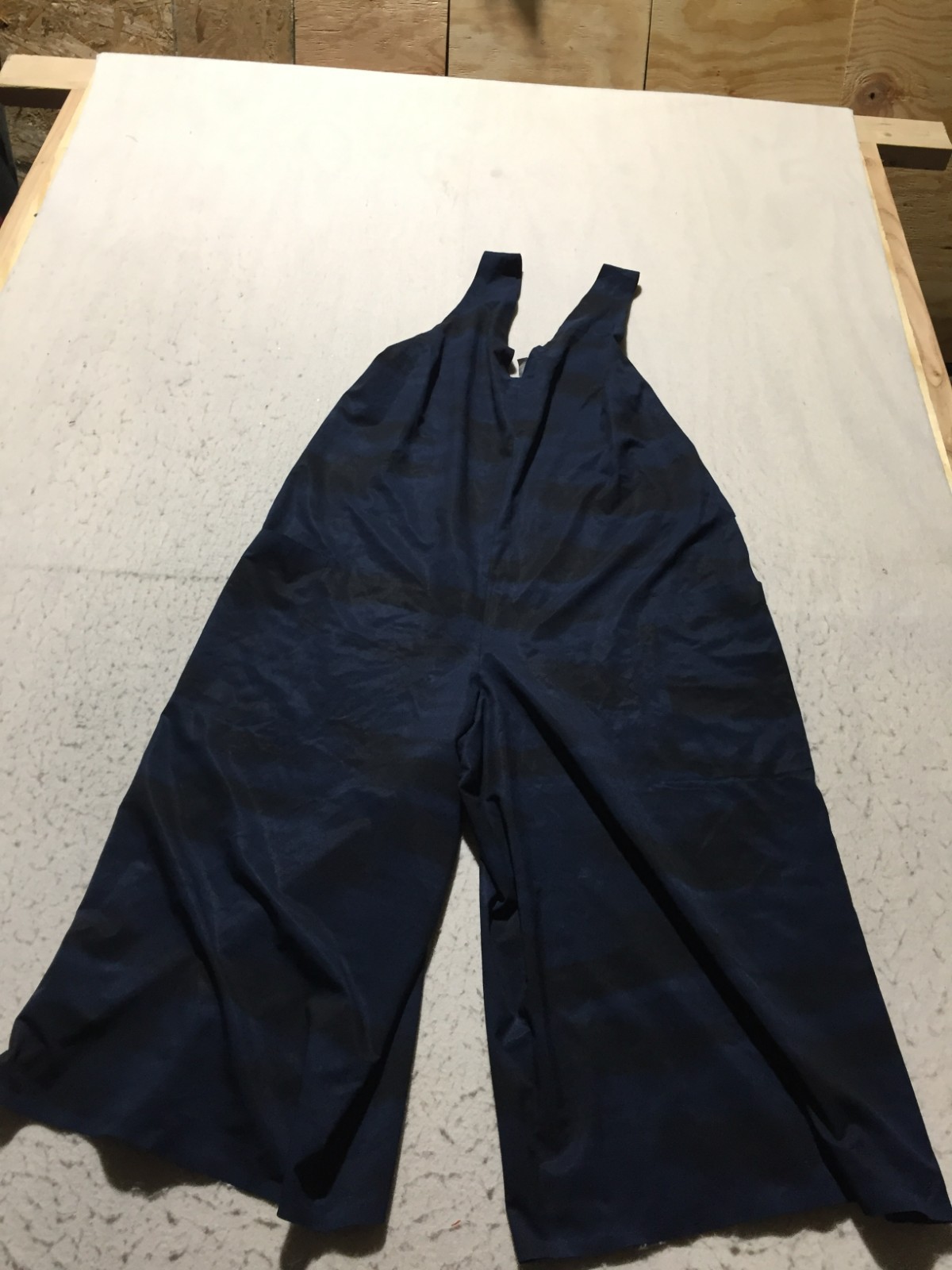 Athleta Romper Womens L Large Navy Blue V Neck Sleeveless Stretch Pockets-image