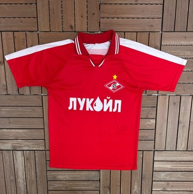 FC Spartak Moscow Dmytro Parfyonov Vintage Y2K Red Soccer Kit Jersey Size Large