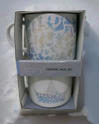 NEW Disney 100 Ceramic Mug Set 2 - 15 Ounces Mugs Disney World Zak! Designs