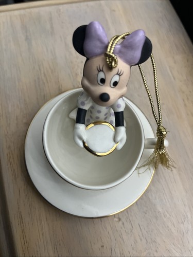 Lenox Disney Minnie Mouse Teetasse Ornament My Ride with Minnie ohne Box SCHÖN - Bild 5 von 6