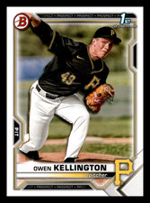 2021 1st Bowman Draft Owen Kellington Pirates #BD-120 Centered Mint