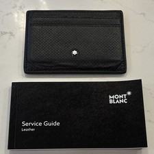Montblanc Black Leather Cardholder Pocket Organiser Wallet