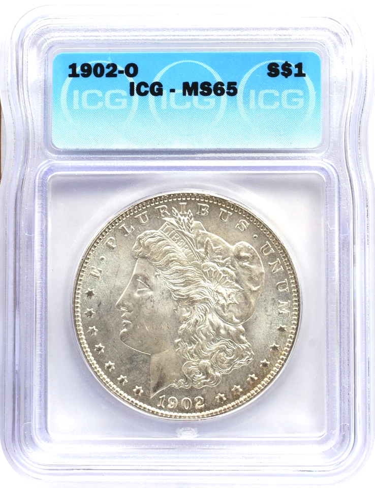 1902-O Morgan S$1 Silver $1 Dollar ICG MS65 Gem Uncirculated - Image 3 of 3