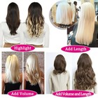 Nano Ring Remy Human Hair Extensions Keratin Nano Beads Platinum Blonde 20inch — photo 8