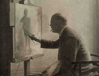 Im Atelier 1917 von Francis Seyton Scott 1859-1931