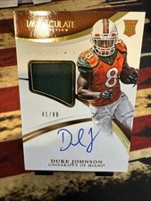 2015 Panini Immaculate Collection Collegiate Rookie Autograph Duke Johnson 41/99