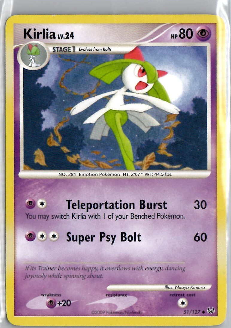 Kirlia 51/127 Uncommon Platinum Pokemon LP
