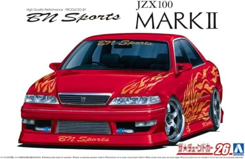 AOSHIMA The Tuned Car No. 26 1/24 BN Sports JZX100 Mark II 1998 Plastic Model