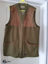 Musto Performance Tweed Waistcoat Mens X Large Hunting Shooting Vest Wool Check