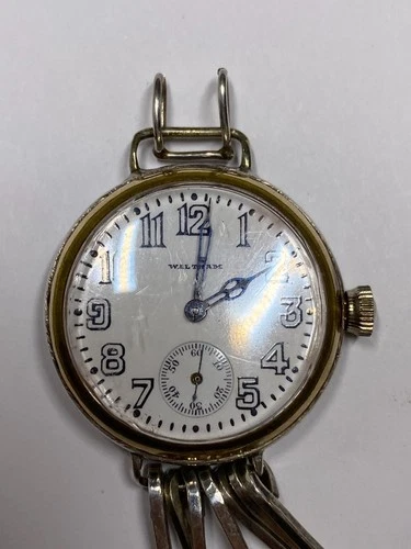 Antique Waltham 15 Jewels 0.935 Silver Pocket Watch Pre-Owned Runs (36-#60)