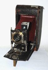 No. 3A Folding Pocket Eastman KODAK Model C Camera w/ Red Bellows