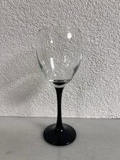 5st Weinglas mit schwarzem Stiel,