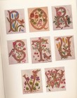 Dover CHARTED DECORATIVE INITIALS 26 Cross Stitch Charts Booklet ~ birds flowers — photo 6