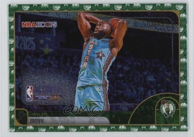 2025-26 Topps NBA Hoops All-Stars Green Pixel Burst 3/75 Jaylen Brown #271 17uv