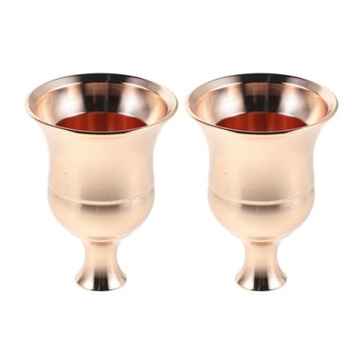 2 Pcs Kerzenuntersetzer Candlestick Holder Cup Kerzenhalter Aus Metall