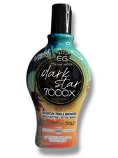 1xEuropean Gold Darkstar 7000x Tropical Bronzer Indoor Tanning Tattoo Serum 12oz