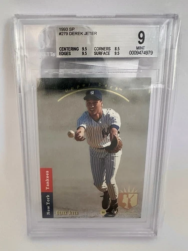Derek Jeter 1993 UD SP #279 FOIL RC - BGS 9 w/ Three 9.5s!! - 1/2 from a 9.5!!
