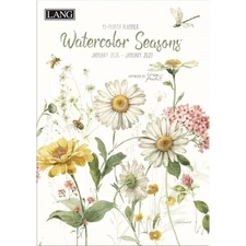 Lang Companies, Watercolor Seasons 2026 Planner, 8.5'' X 12'', 12-Month Calen...