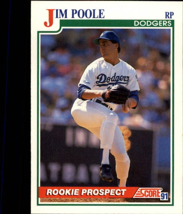 1991 Score #357 Jim Poole - BB