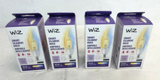 4x WiZ -Tunable White E12 Base 40 Watt Smart LED Wi-Fi Bulb, 603992