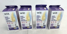 4x WiZ -Tunable White E12 Base 40 Watt Smart LED Wi-Fi Bulb, 603992