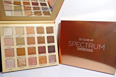NEW~SIGMA SPECTRUM NEUTRAL 20 SHADES EYESHADOW PALETTE*BROKEN MIRROR*DAMAGED BOX