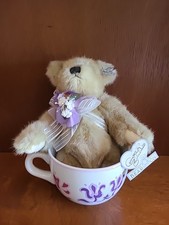 Annette Funicello Collectible Bear "TIZZIE, The Tea Cup Bear" Limited Edition