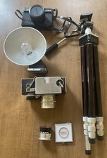Vintage Camera Lot: Orbit Tripod, Kodak Filter, Argus C33, Bentley UNTESTED