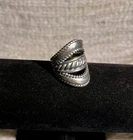 Vintage Sterling Silver 925 Tiered Ring Size 10