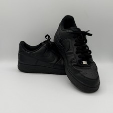 Nike Air Force 1 '07 CW2288-001 Triple Black Low Top Leather Sneakers Mens 11