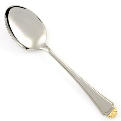 Oneida GOLDEN HENLEY Stainless Cube Gold Accent Silverware CHOICE Flatware