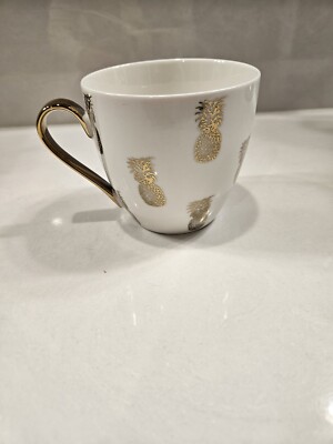 Cambridge Limited Edition Gold Pineapples Coffee Mug NEW B331