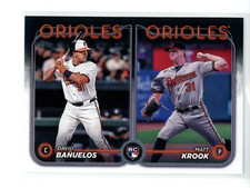 2024 Topps Update Rookie Combos David Banuelos Matt Krook Orioles RC #US-315