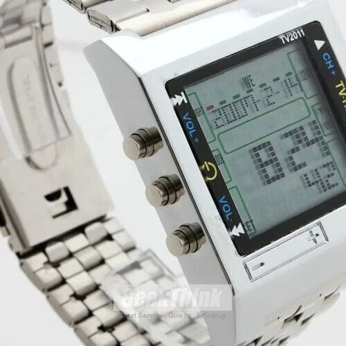 TV/DVD Remote Control Watch Stainless Steel Multifunction Digital - Picture 3 of 10