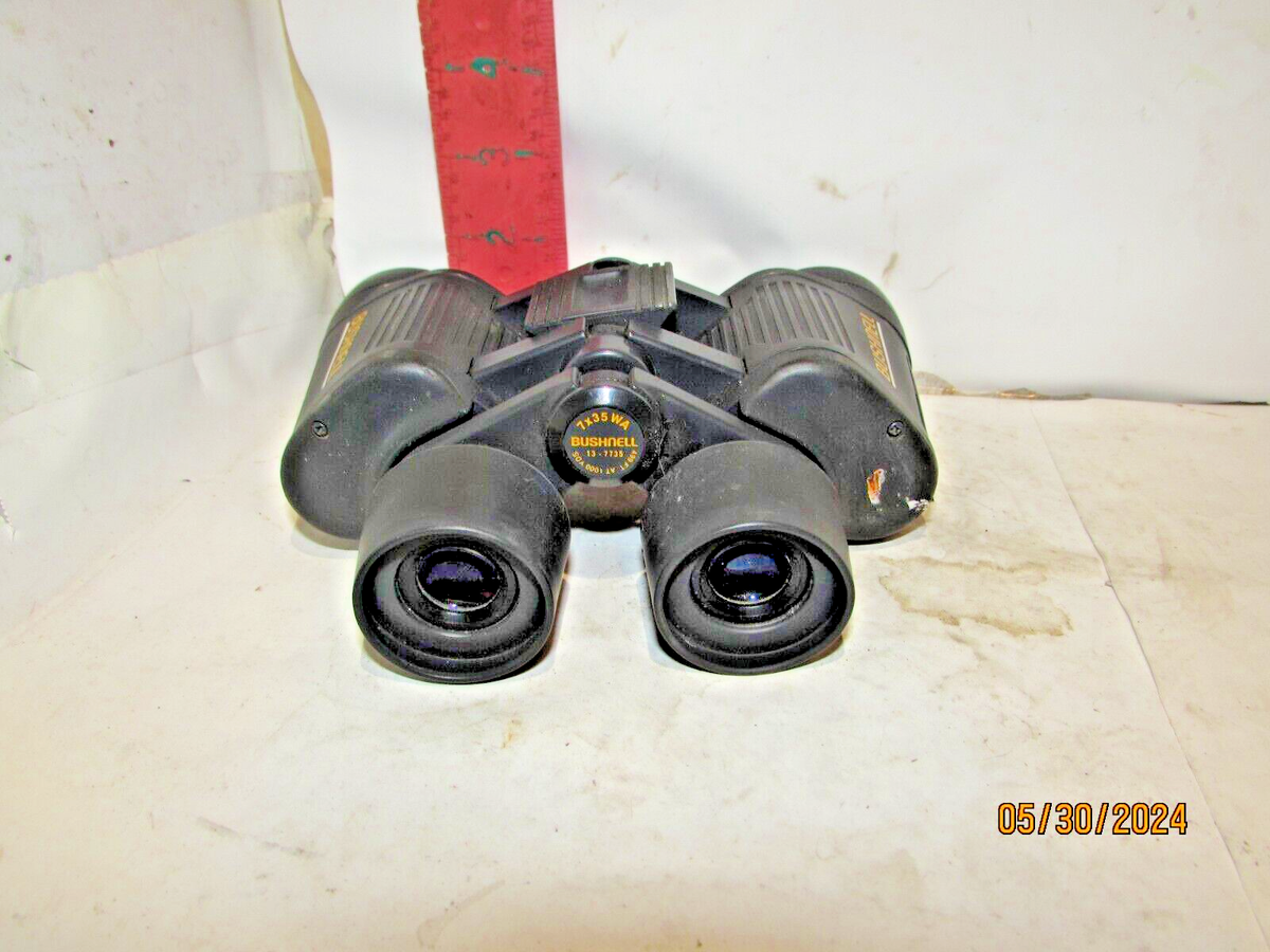 BUSHNELL 7 X 35 WA BINOCULARS , 13-7735 NUMERED , ARMORED CASED | eBay